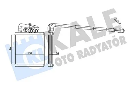 346545 Радіатор опалення Fiesta VI 09- KALE OTO RADYATOR підбір по vin на Brocar