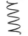 Пружина передняяL=433mm W203 00- 75909