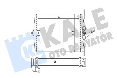 346630 Радіатор опалення S-Class W140 KALE OTO RADYATOR підбір по vin на Brocar