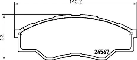 MDB2915 Колодки пер. TOYOTA Hilux III MINTEX підбір по vin на Brocar