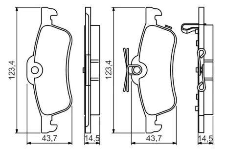 0986495359 Колодки торм.задние Civic 12- BOSCH підбір по vin на Brocar