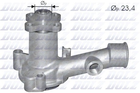 F118 Помпа воды Escort,Taunus -81 DOLZ подбор по vin на Brocar