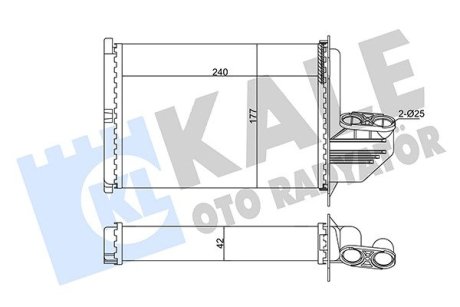 346470 Радіатор опалення 3 E36 91- KALE OTO RADYATOR підбір по vin на Brocar