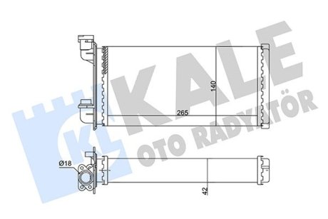 352040 Радиатор отопления 3 E30 83- KALE OTO RADYATOR подбор по vin на Brocar