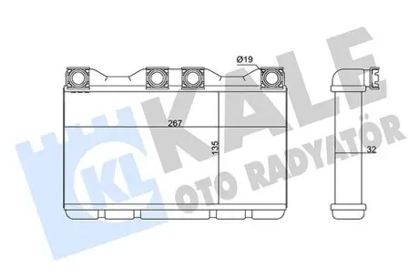 352070 Радіатор опалення 7 E38 94- KALE OTO RADYATOR підбір по vin на Brocar