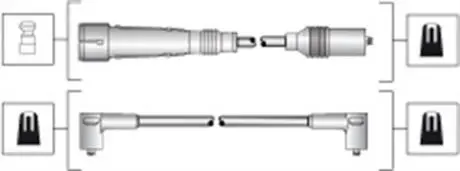 941318111283 Високовольтні дроти VW T4 MAGNETI MARELLI підбір по vin на Brocar