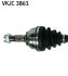 VKJC3861 Полуось лев.L=575mm 309 -93 SKF підбір по vin на Brocar