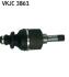 VKJC3861 Полуось лев.L=575mm 309 -93 SKF підбір по vin на Brocar