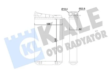 346820 Радиатор отопления Omega B KALE OTO RADYATOR подбор по vin на Brocar