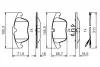 0986495474 Колодки передн. Со5 (X7) BOSCH підбір по vin на Brocar