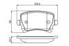 0986495453 Гальмівні кол. зад. VW Passat 05- BOSCH підбір по vin на Brocar