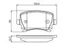 0986495453 Тормозные кол. зад. VW Passat 05- BOSCH підбір по vin на Brocar