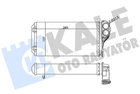 346310 Радіатор опалення 307 KALE OTO RADYATOR підбір по vin на Brocar