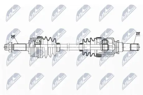NPWTY170 Півосі NTY підбір по vin на Brocar