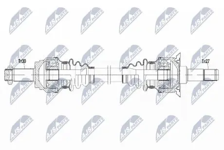 NPWBM159 Півосі NTY підбір по vin на Brocar