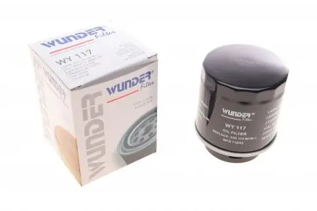 WY117 Фільтр масляний VW Golf 1.2/1.4 TSI 07-13/Jetta/Passat 1.4 TSI 07-10 WUNDER FILTER підбір по vin на Brocar