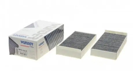 WPK226 Фільтр салону BMW X1 14-/X2 (F39) 17-/I3 13- (вугільний) (к-кт 2 шт) WUNDER FILTER підбір по vin на Brocar