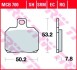 MCB700EC Комплект тормозных колодок, дисковый тормоз MCB700EC TRW TRW підбір по vin на Brocar