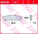 MCB558SI Тормозные колодки TRW підбір по vin на Brocar