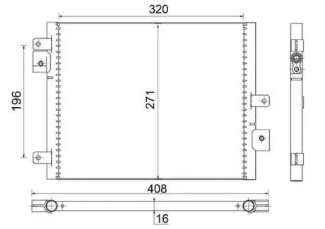 AC354000S Конденсатор, система кондиціонування повітря MAHLE / KNECHT подбор по vin на Brocar