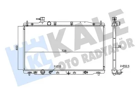 347725 Радіатор охолодження (347725) KALE OTO RADYATOR KALE OTO RADYATOR підбір по vin на Brocar