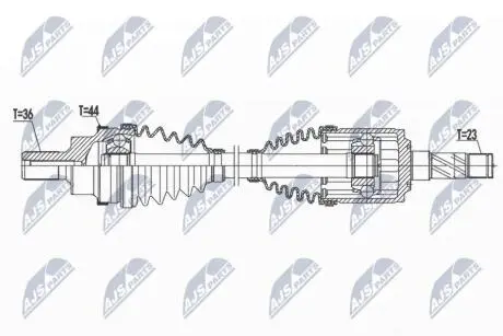 NPWVV119 Півосі NTY підбір по vin на Brocar