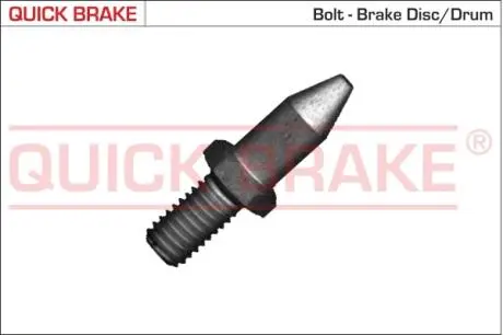 11674 ruba M8x1,25/12x36,6 MOCUJĽCA TARCZY HAMULCOWEJ QUICK BRAKE підбір по vin на Brocar