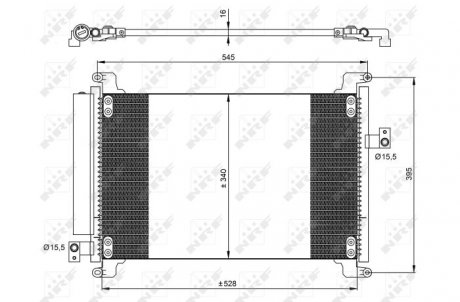 35941 Конденсатор, кондиционер NRF підбір по vin на Brocar