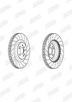 562954JC1 TARCZA HAM./PRZ/ MERCEDES GLE 250 D 15- JURID подбор по vin на Brocar