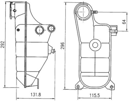 CRT119000S Бачок расширительный MB 190 (W201) 82-93 MAHLE / KNECHT подбор по vin на Brocar