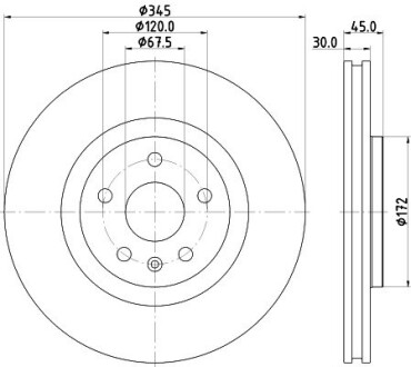 8DD355132621 Tarcza ham. malow. HC prz. HOL OP HELLA подбор по vin на Brocar