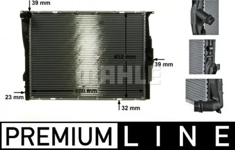CR1090000P Радиатора 460 mm BMW MAHLE / KNECHT підбір по vin на Brocar