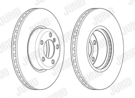 562979JC1 TARCZA HAM./PRZ/ BMW 1/2/3 11- JURID підбір по vin на Brocar