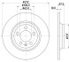 8DD355132701 Tarcza ham. malow. tył AU VW HELLA підбір по vin на Brocar