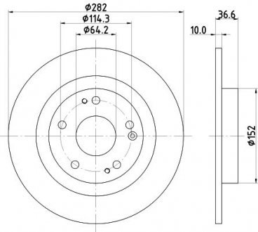 8DD355131901 Tarcza ham. malow. tył HO HELLA підбір по vin на Brocar