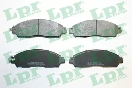 05P2056 Колодки гальмівні (передні) Nissan NP300 Navara 15- (Akebono) LPR підбір по vin на Brocar