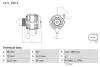 0986084140 Alternator BOSCH підбір по vin на Brocar