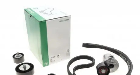 529036810 Комплект ремня генератора BMW 3 (E90) 04-11 (6PK1817), N47/M47/N57 INA підбір по vin на Brocar