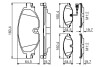 0986495347 Колодки тормозные (передние) Audi A3/Q2/Q3/Seat/Skoda Octavia/Kodiaq/VW Golf/Passat B8 12- (+датчик) BOSCH підбір по vin на Brocar