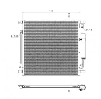 350502 SKRAPLACZ KLIMATYZACJI MITSUBISHI L200 15- NRF підбір по vin на Brocar
