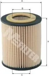 TE637 Фільтр оливний (фільтр-патрон) M-FILTER підбір по vin на Brocar