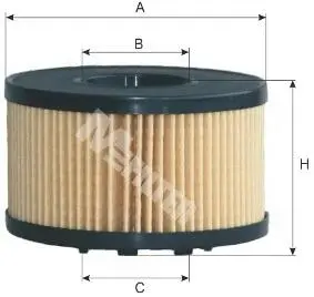 TE624 Фільтр оливний (фільтр-патрон) M-FILTER підбір по vin на Brocar