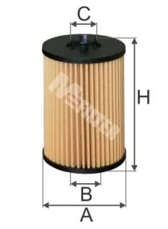 TE4013 Фільтр оливний (фільтр-патрон) M-FILTER підбір по vin на Brocar