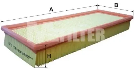 K438 Фільтр повітряний M-FILTER підбір по vin на Brocar