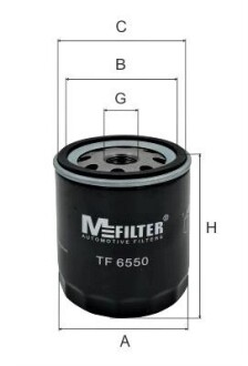 TF6550 Фільтр оливний M-FILTER підбір по vin на Brocar