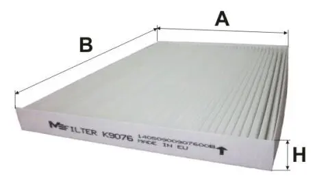 K9076 Фильтр салона Nissan Qashqai/X-Trail 07- M-FILTER подбор по vin на Brocar