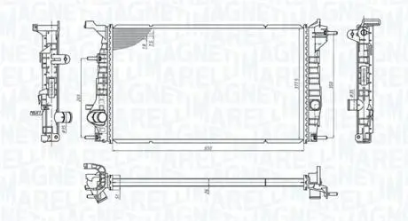 350213200600 Радіатор MAGNETI MARELLI підбір по vin на Brocar