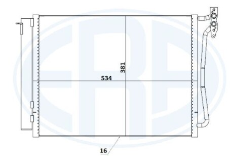 667234 Радиатор кондиционера ERA подбор по vin на Brocar