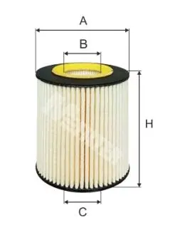 TE647 Фильтр масла 1.7Di/CDTi Combo 01-/Corsa 00-/Astra 98-05 M-FILTER подбор по vin на Brocar