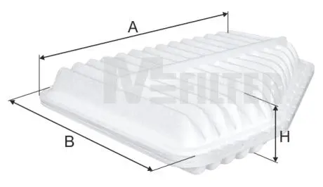K7093 Фильтр воздушный Camry 3.5 08-11/Rav III 4 2.0/2.4 05- M-FILTER подбор по vin на Brocar